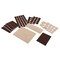 Prime-Line Furniture Felt Pad Assortment, Self-Adhesive Backing, Beige and Brown 133 Pack MP76600 - alternate 1